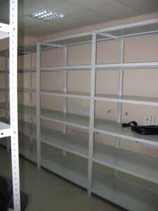 Архивный стеллаж с нагрузкой на полку до 150 кг и 750 кг на стеллаж